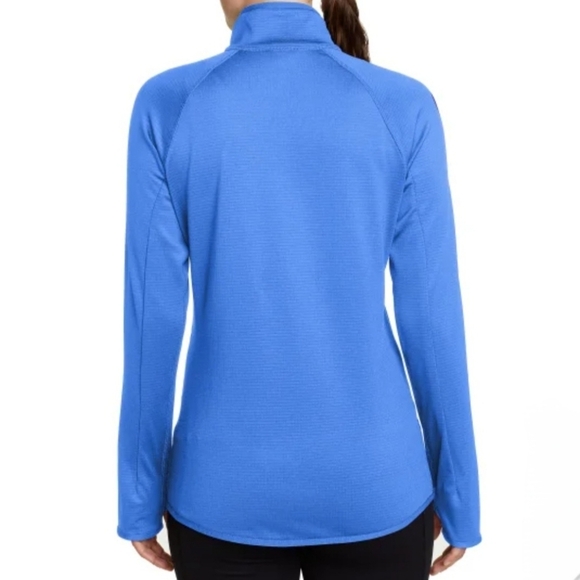 Eddie Bauer Activator Grid Fleece Half Zip Pullover Blue Women's XS Active Top - Picture 2 of 16